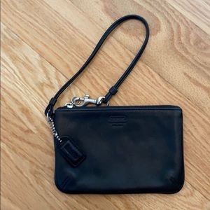 Leather Coach Wristlet